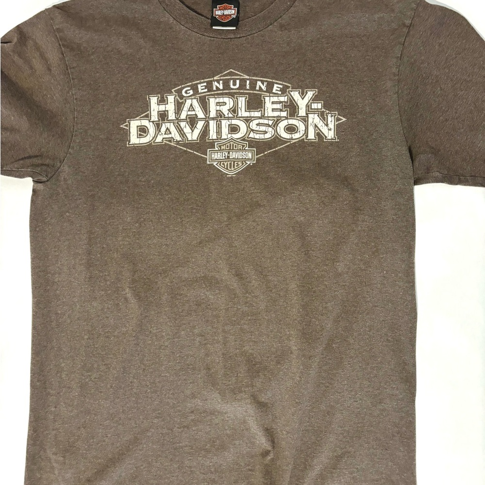 Harley-Davidson 2007 Genuine Logo Brown Tee size XL